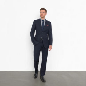 Combatant Gentleman Navy Tailored Suit 40R 34x32